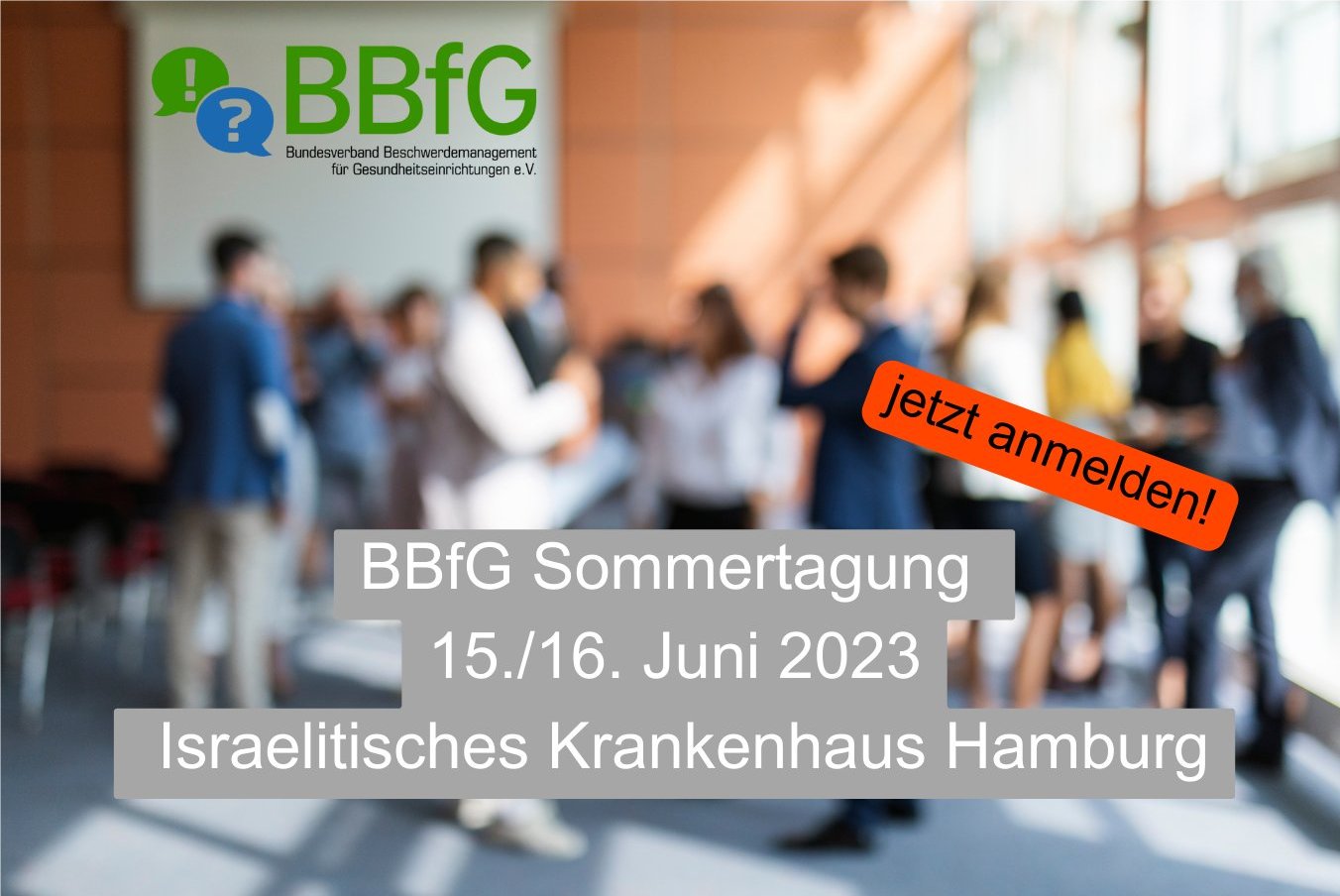 Sommertagung 2023 des BBfG in Hamburg am Israelitischen Krankenhaus