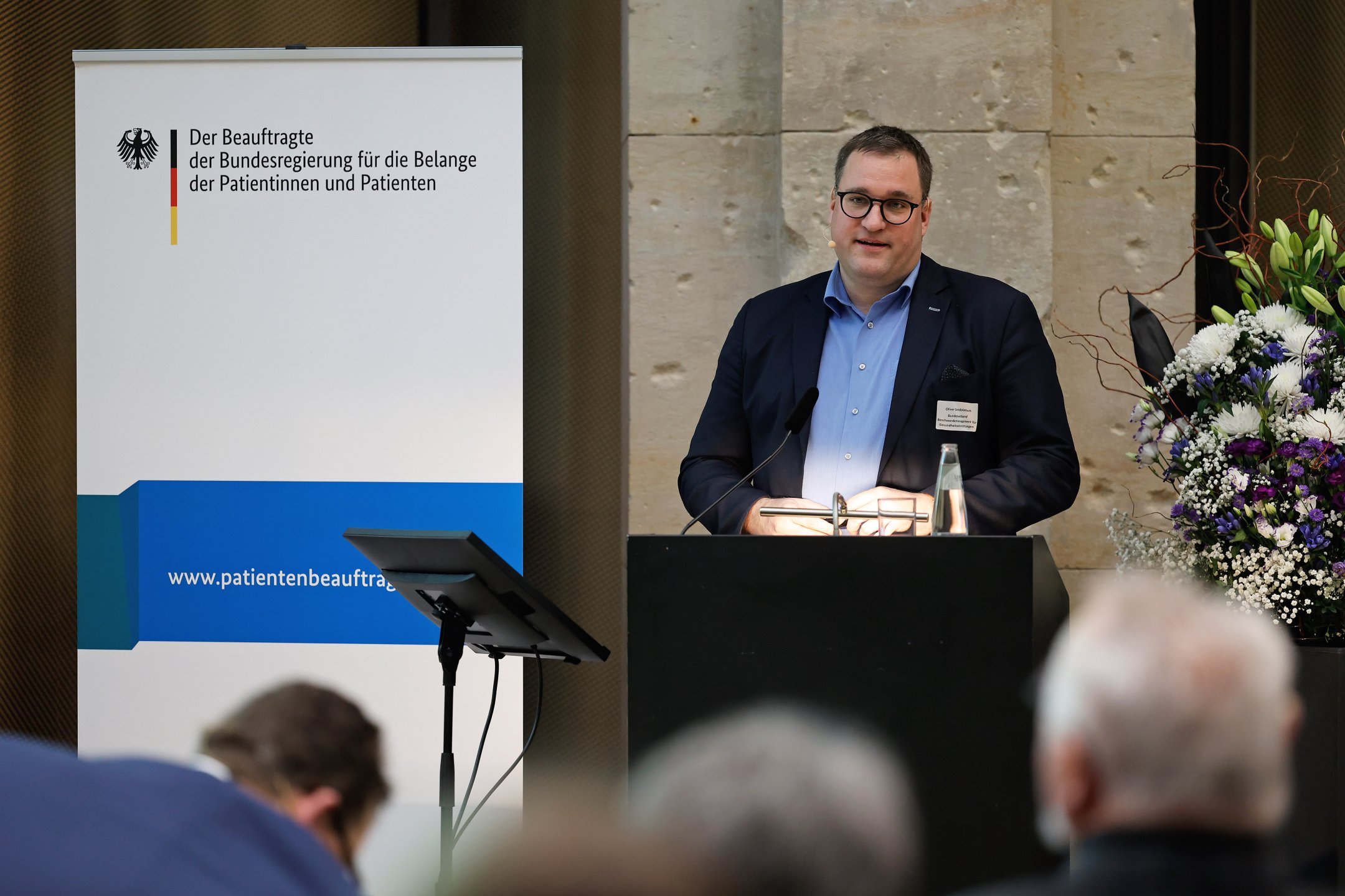 Oliver Gondolatsch, 1. Vorsitzender BBfG, beim Festakt 10 Jahre Patientenrechtegesetz in Berlin | (c) Holger Groß