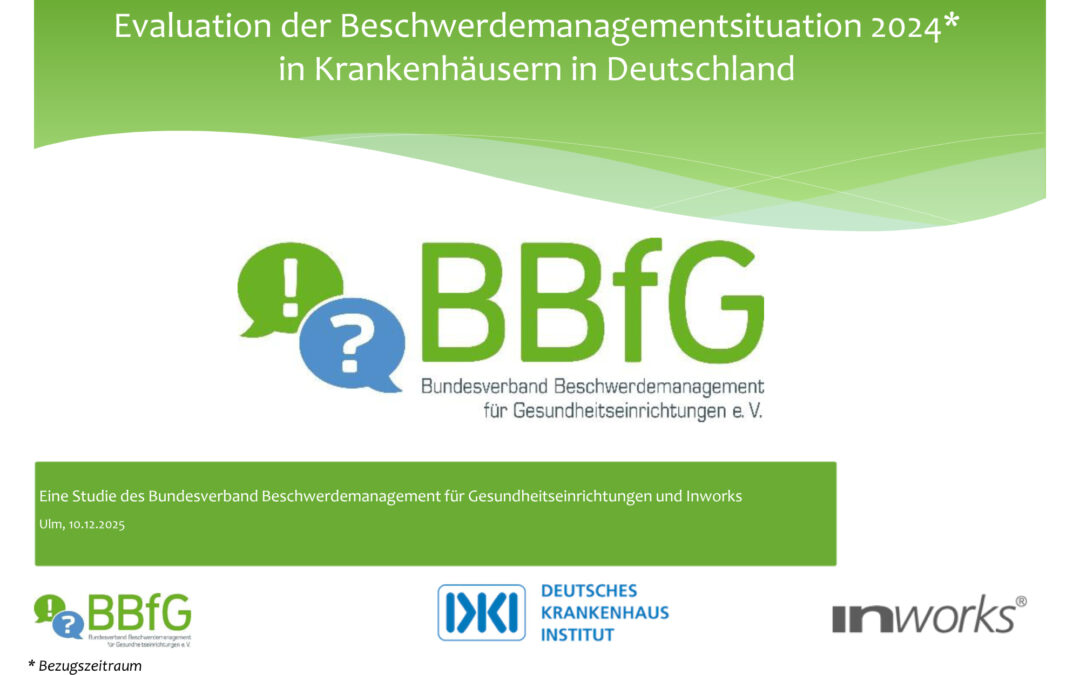 Ergebnisse des BBfG-Benchmark 2025: Beschwerdemanagement ist strukturell etabliert, personell gefordert