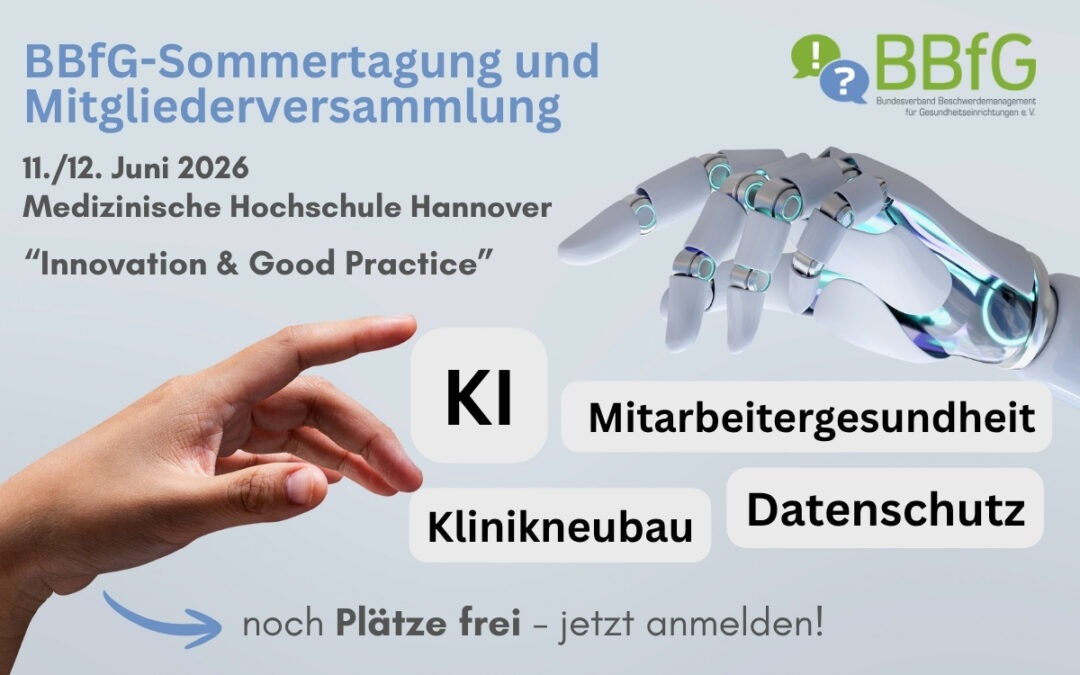 BBfG-Sommertagung 2026: Jetzt anmelden und Impulse aus Innovation, Good Practice und MHH-Praxis mitnehmen